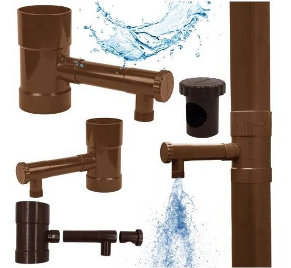 Łapacz Zbieracz deszczowki Bradas 90 mm brązowy