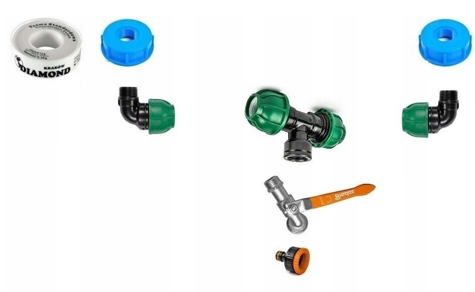 Do Połączenia Dwóch 1/2 cala zestaw Małzera, Paletopojemnik Wkład IBC DPPL