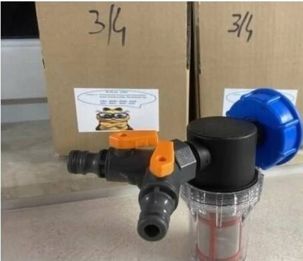 FILTR WODY DO KRANU MYJKI MAUZERA na PIACH GLONY z dwa wyjscia 1/2 cala