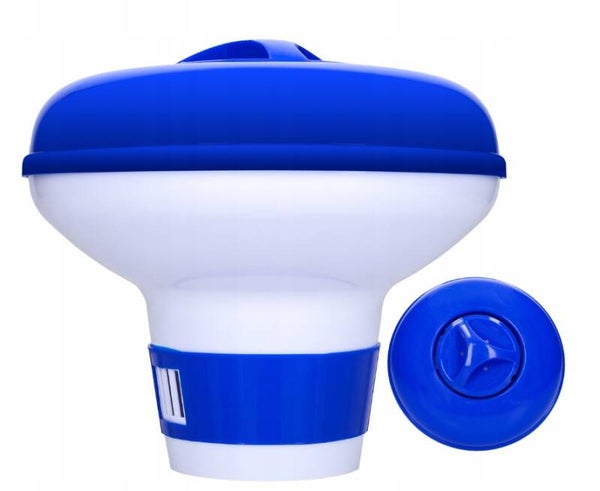 Pływak do basenu bojka na tabletki max 5cm Filtr na chlor do basenu 11,5cm