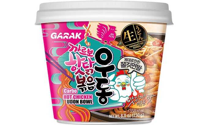 Udon Noedels met Gebakken Pikante Kip Carbonara Smaak – Zuid-Korea