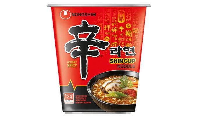 Instant Cup Noedels Shin – Zuid-Korea