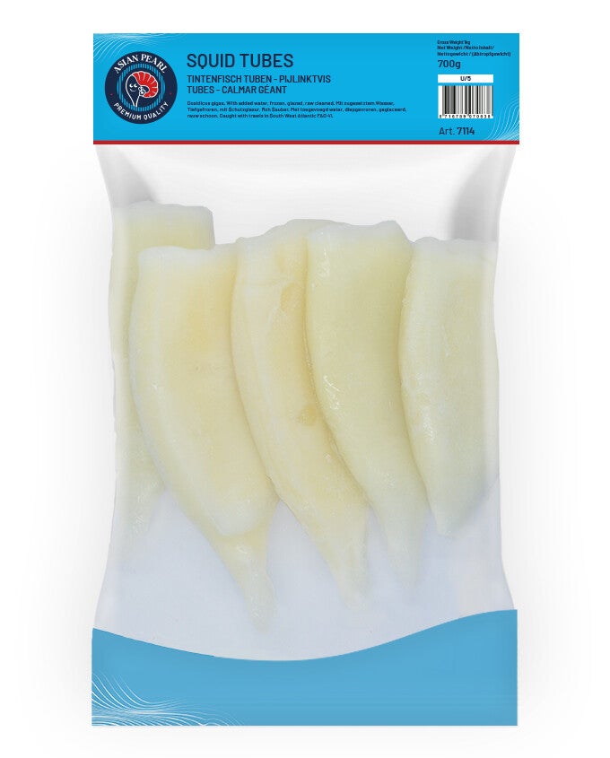 Inktvis Tubes (Gigas) U5 10KG – A+-kwaliteit (Art: 7114)