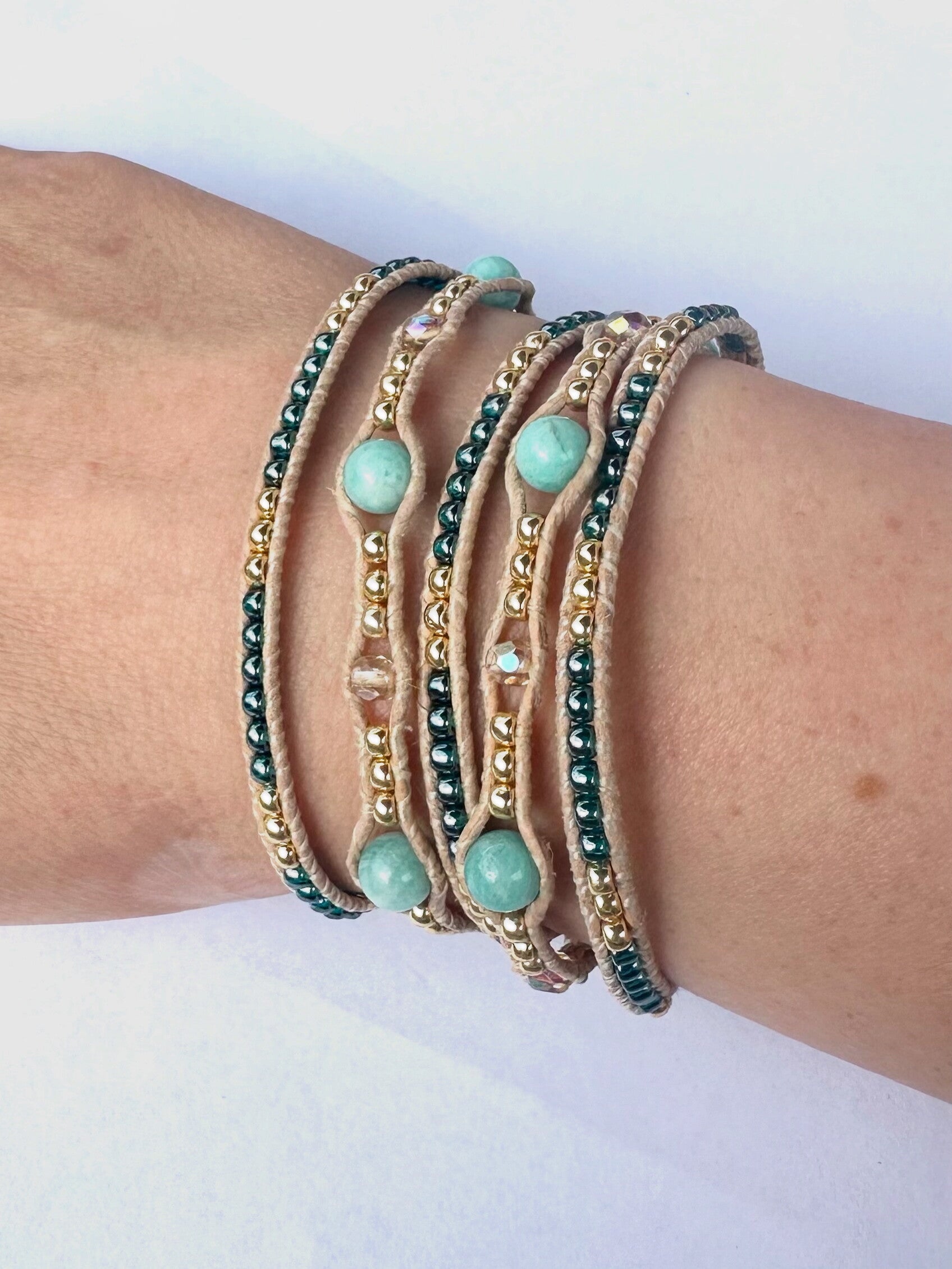 Wrapbracelet amazoniet