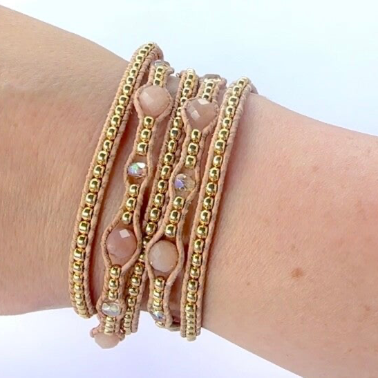 Wrapbracelet zonnesteen