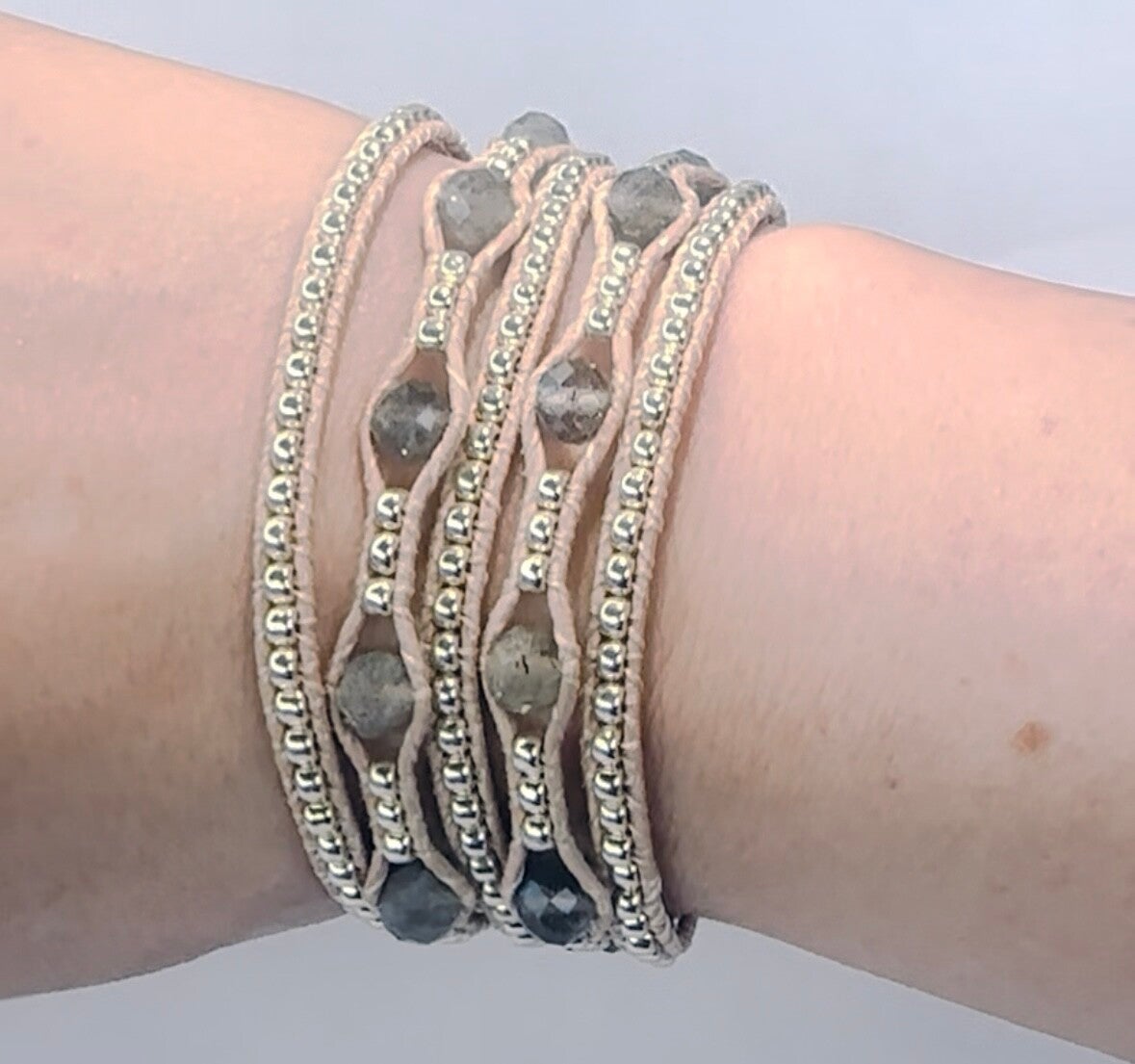 Wrapbracelet labradoriet