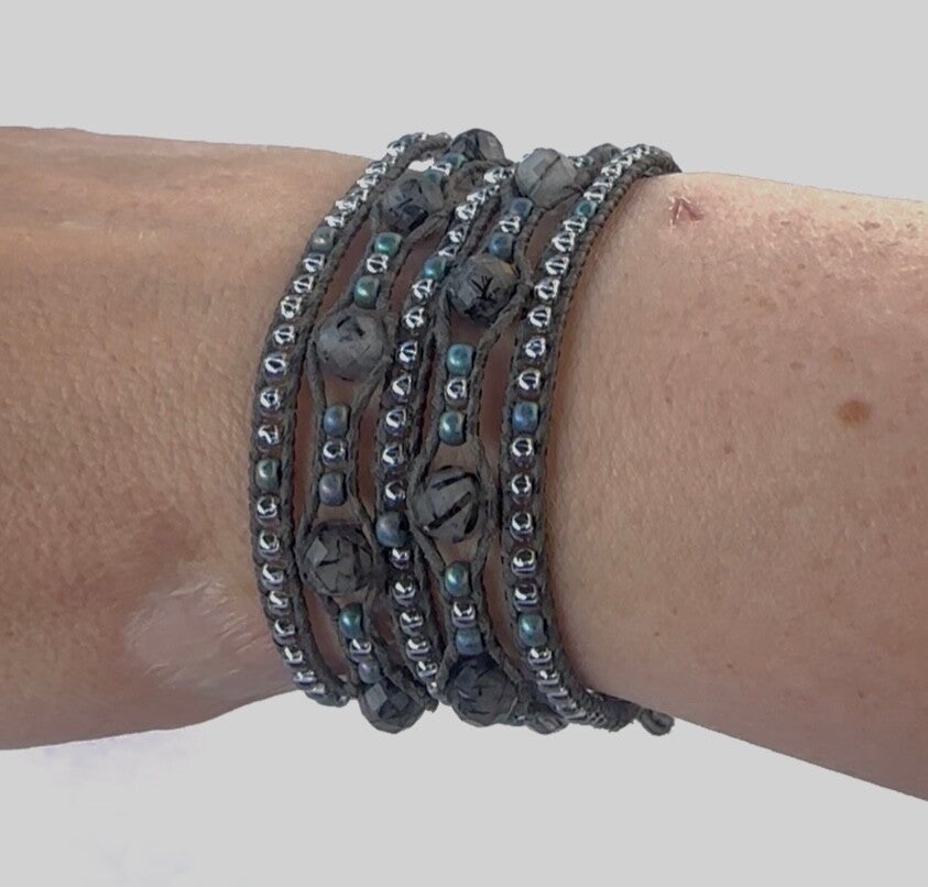 Wrapbracelet met Rutielkwarts