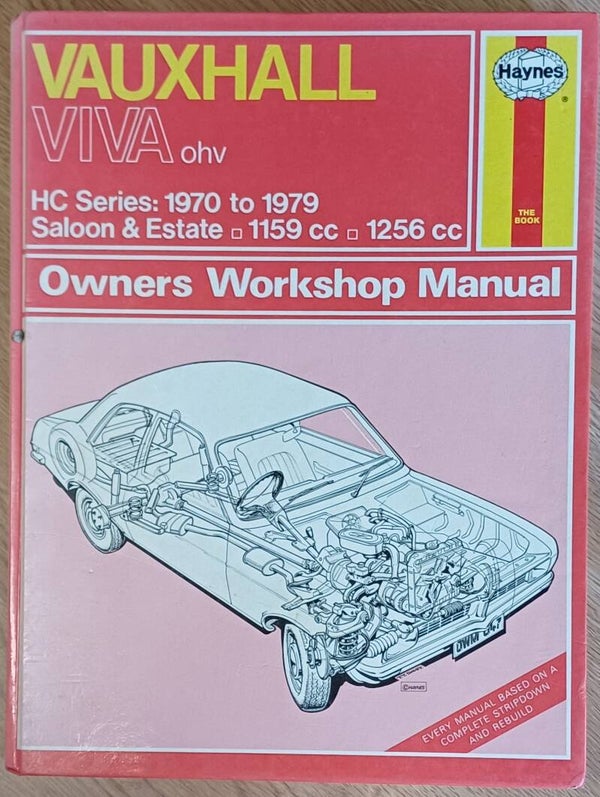 Haynes Owners Workshop Manual Vauxhall Viva ohv