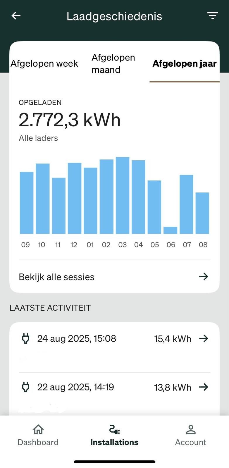 Slimme laadpaal met app-inzicht – installatie in Didam