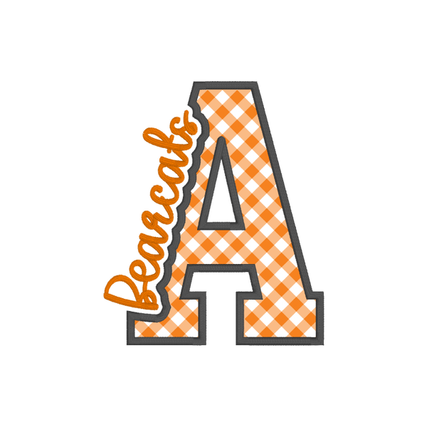 Knockout Applique-Aledo Bearcats