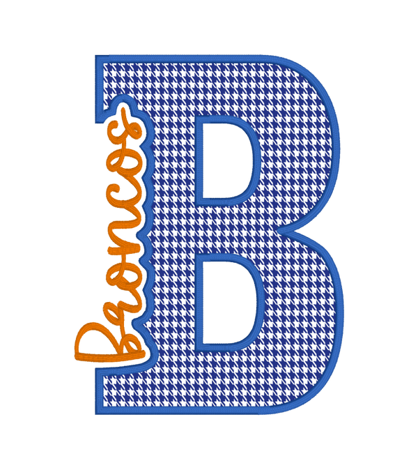 Knockout Applique-Broncos