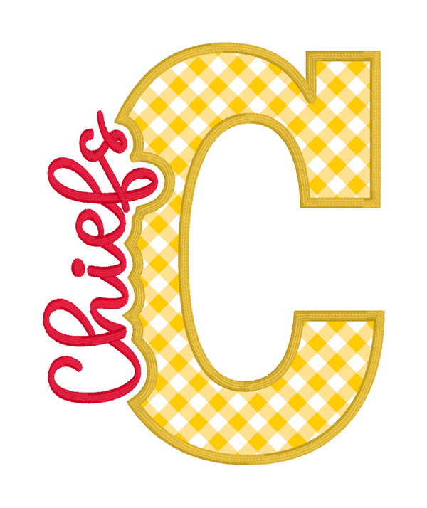 Knockout Applique-Chiefs