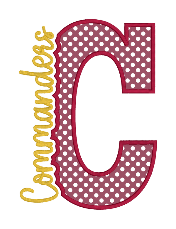Knockout Applique-Commanders