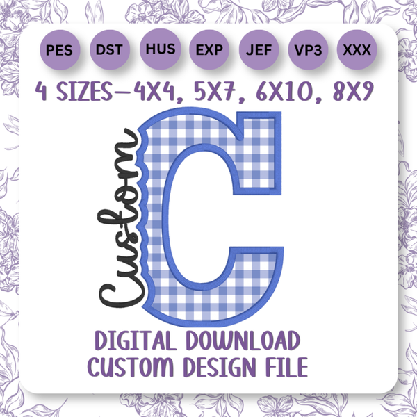 CUSTOM-Knockout style Applique Design