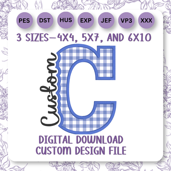 CUSTOM-Knockout style Applique Design