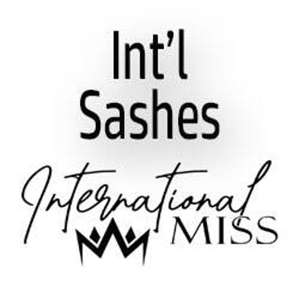 International Miss-International Sashes
