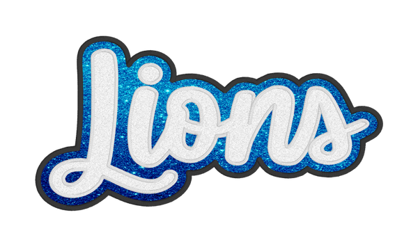 LIONS-Double Layer Applique