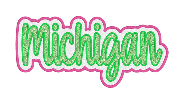 Michigan-Double Layer Applique