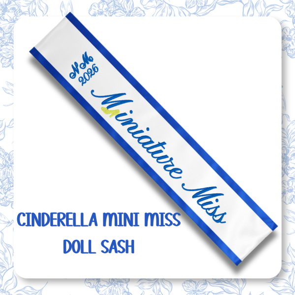 Doll Sash-Cinderella Mini Miss