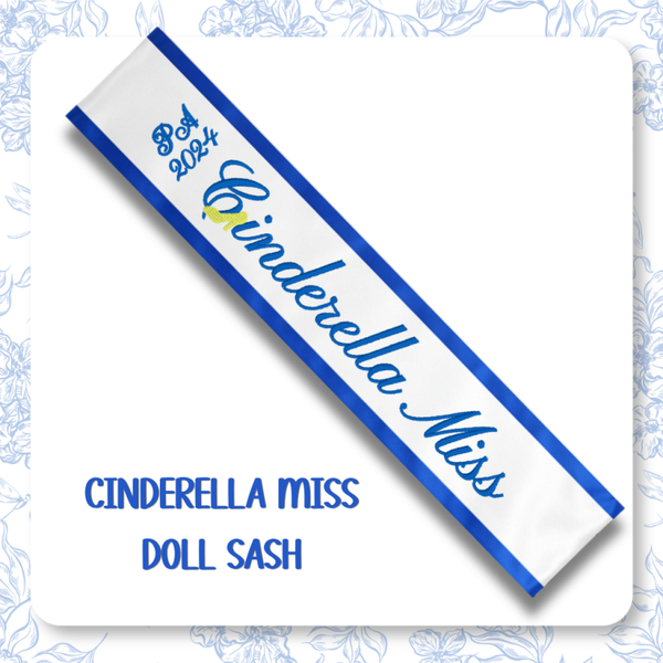 Doll Sash-Cinderella Miss