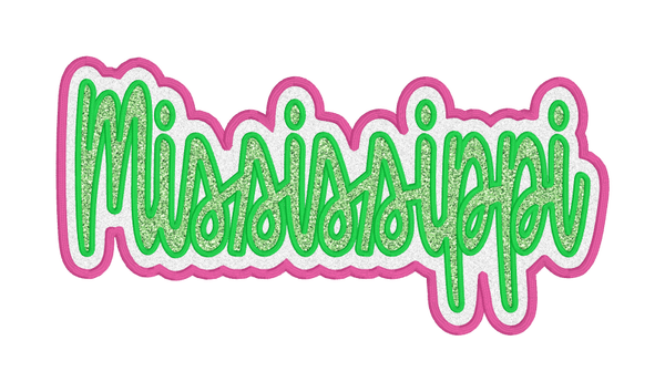 Mississippi-Double Layer Applique