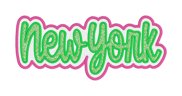 NEW YORK-Double Layer Applique
