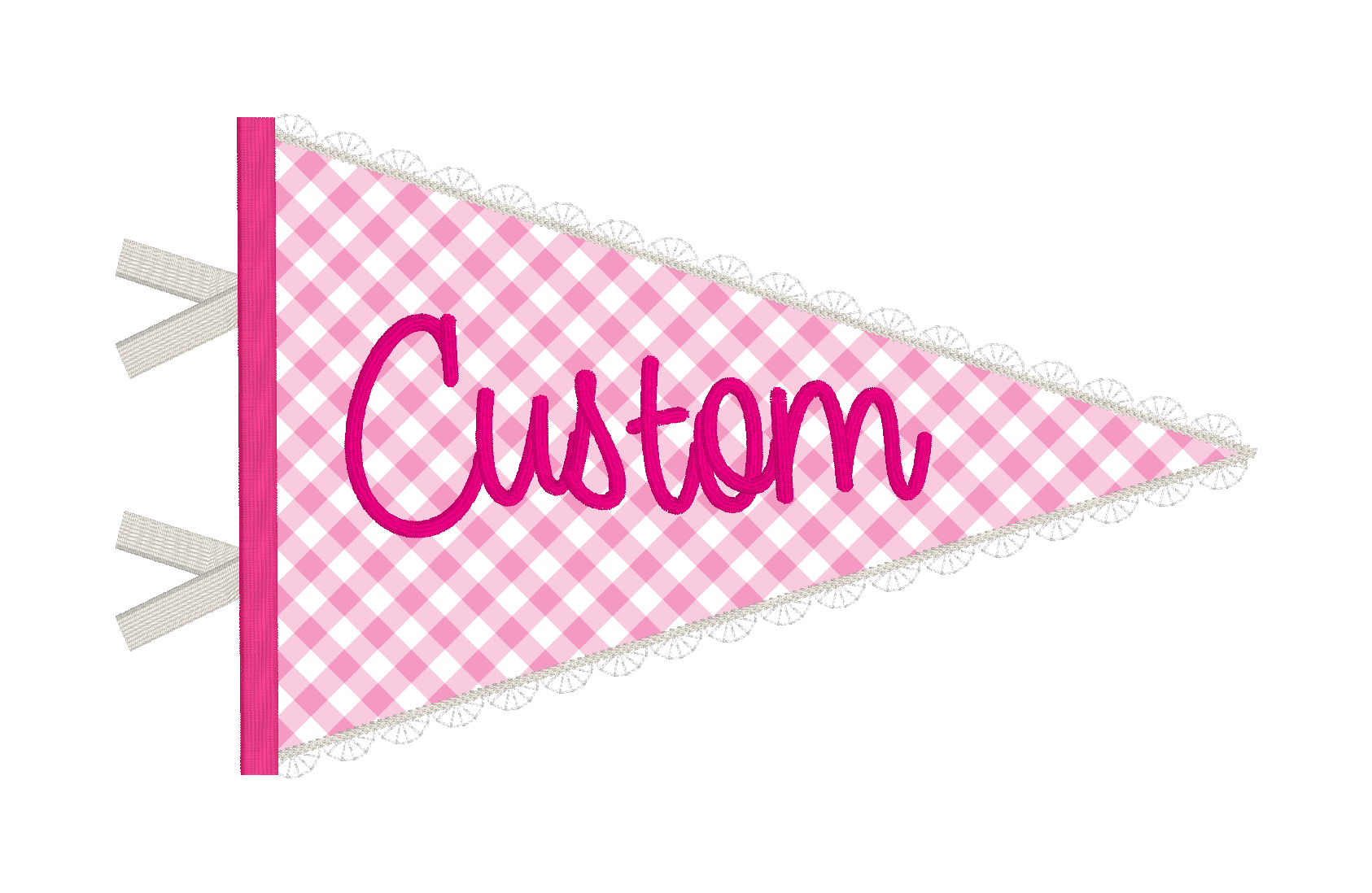 CUSTOM-Pennant Applique Design