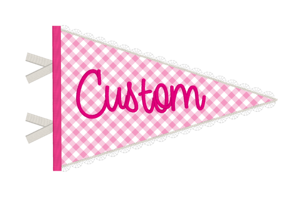 CUSTOM-Pennant Applique Design