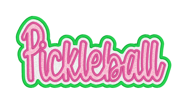PICKLEBALL-Double Layer Applique