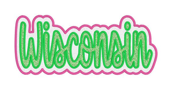 Wisconsin-Double Layer Applique