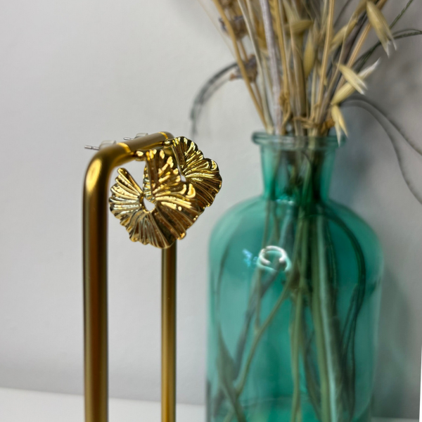 RVS oorbellen Rondelle