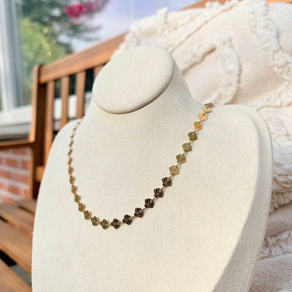RVS ketting schelpjes