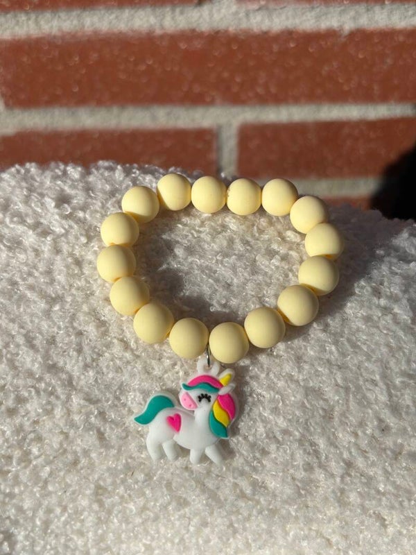 Kinderarmband yellow unicorn