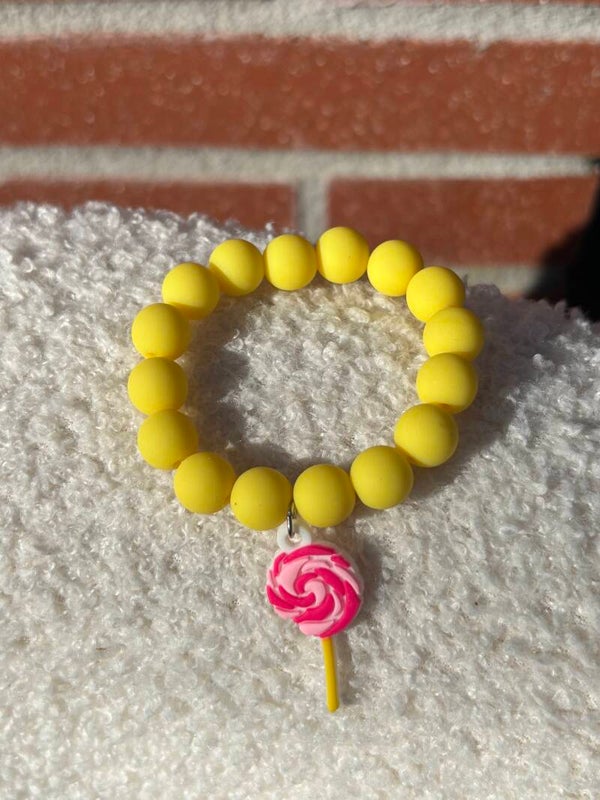Kinderarmband yellow lollypop