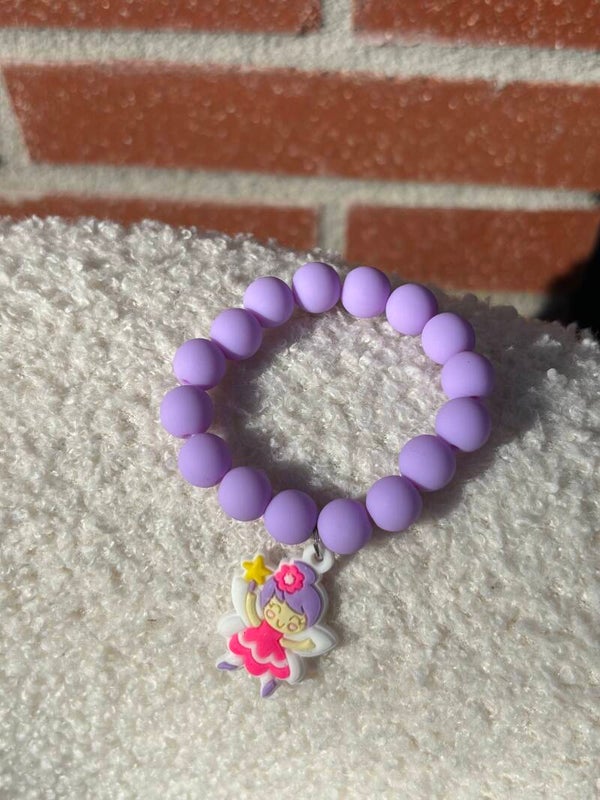 Kinderarmband purple fairy