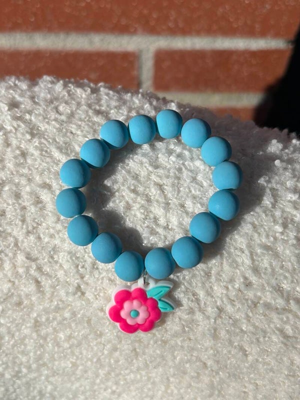 Kinderarmband blue flower