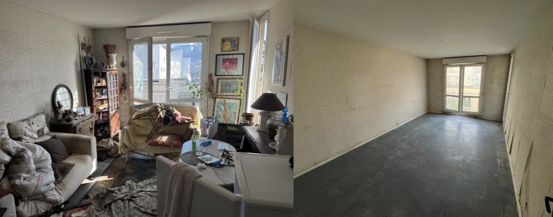 debarras d'un appartement à nice par fox cleaning 
