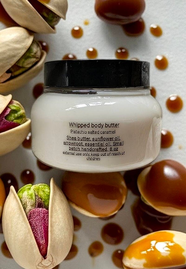 Whipped body butter  { Pistachio salted caramel }