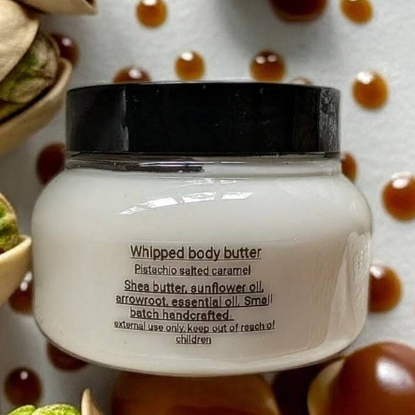 Whipped body butter  {Pistachio salted caramel}