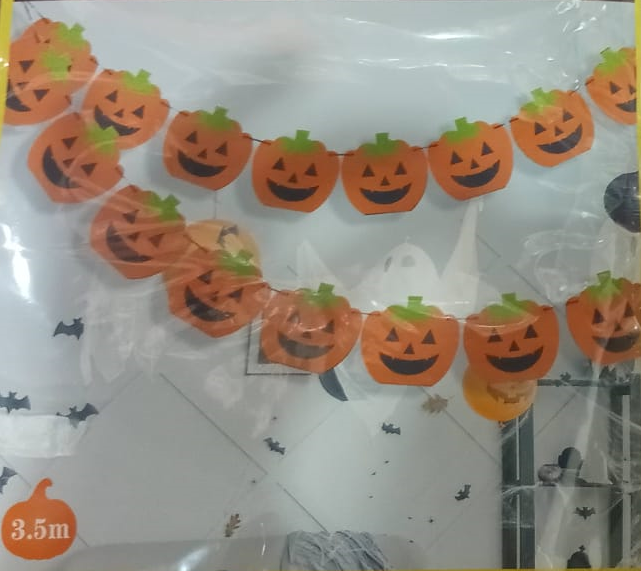 GUIRNALDA CALABAZAS HALLOWEEN 3,5m