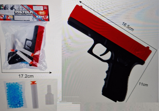 PISTOLA LANZA BALAS MUNICION