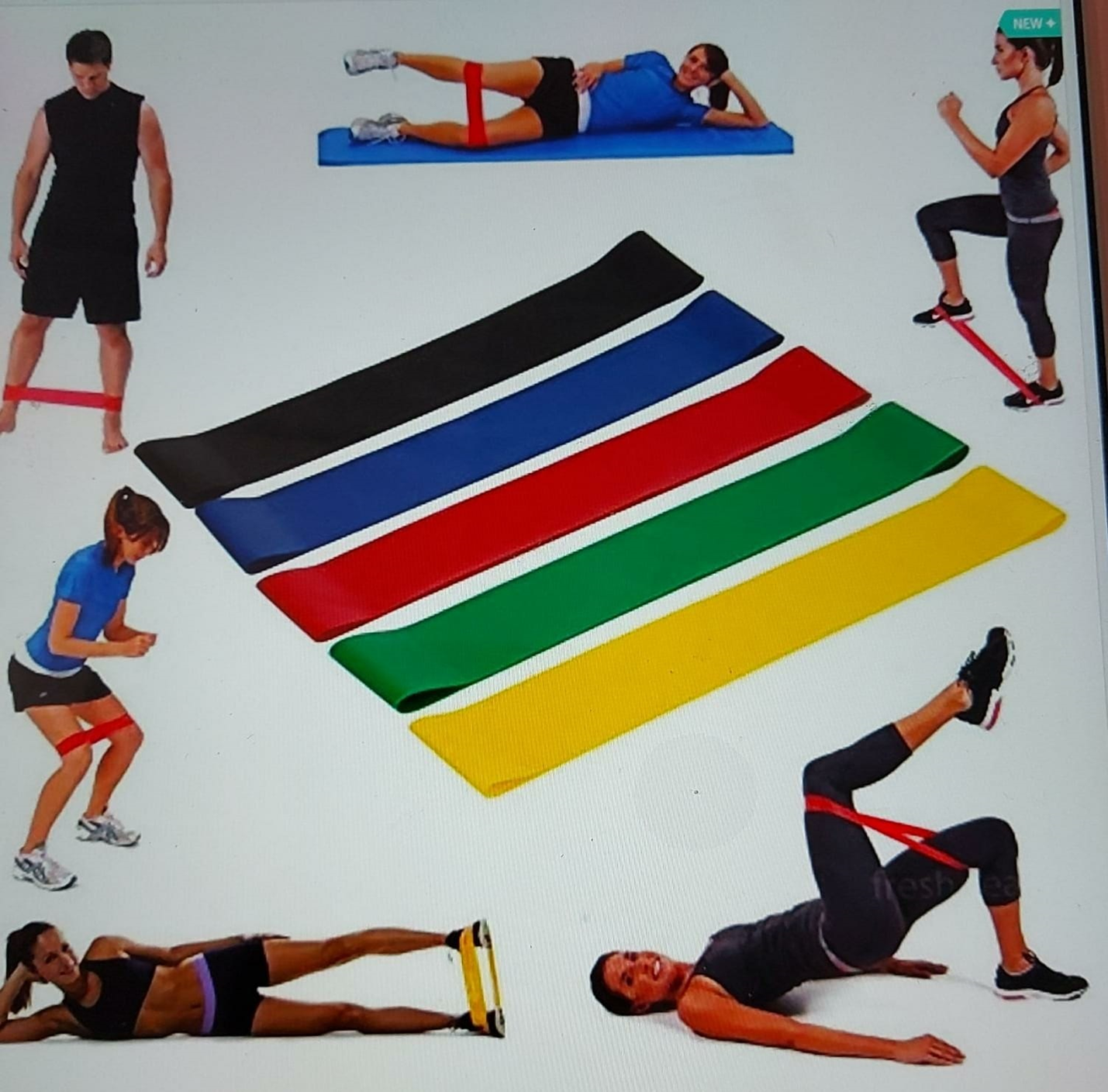 JGO. BANDAS RESISTENCIA 5pz GIMNASIA