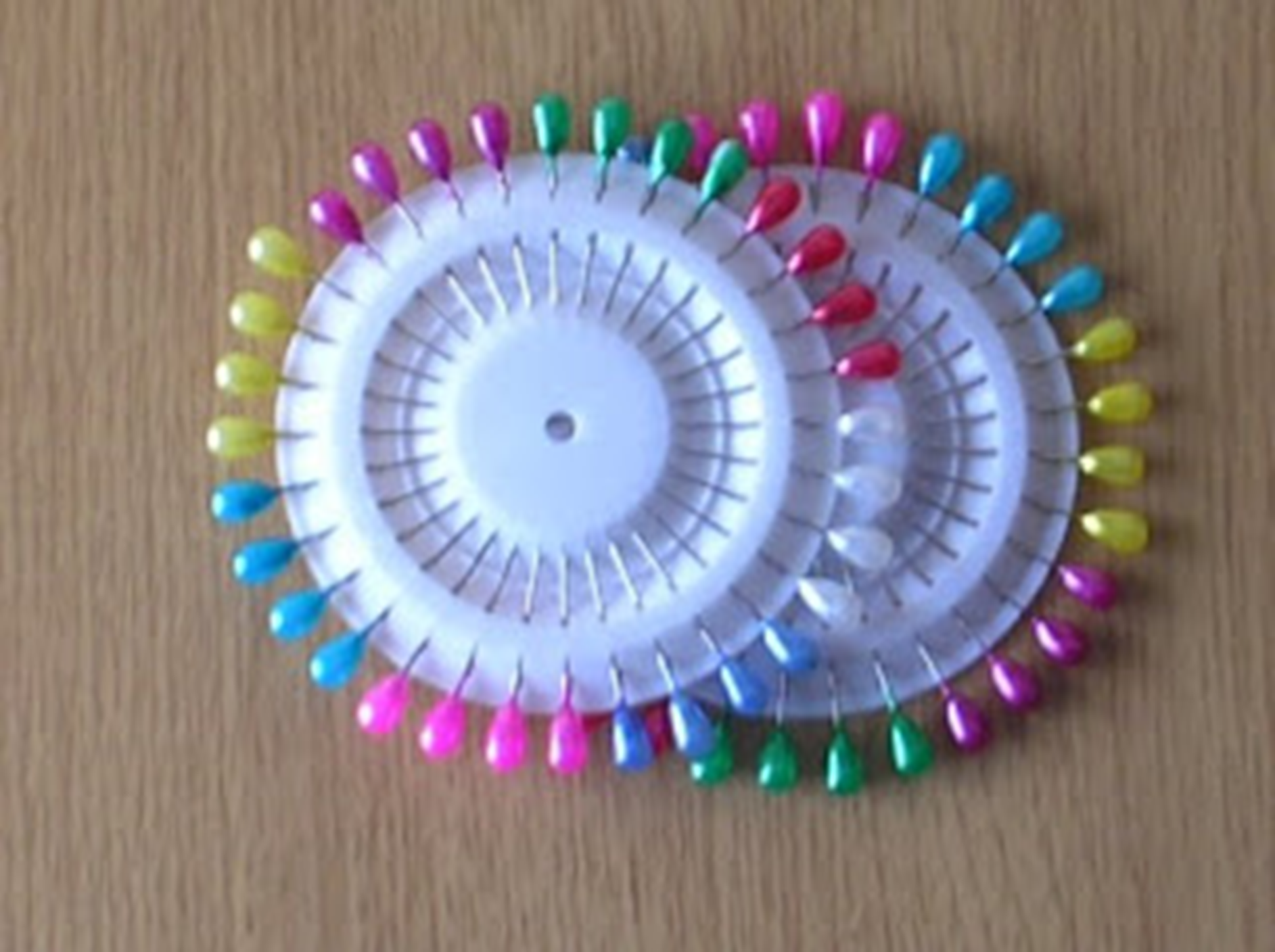 ALFILERES PERLA COLORES BLISTER (12)