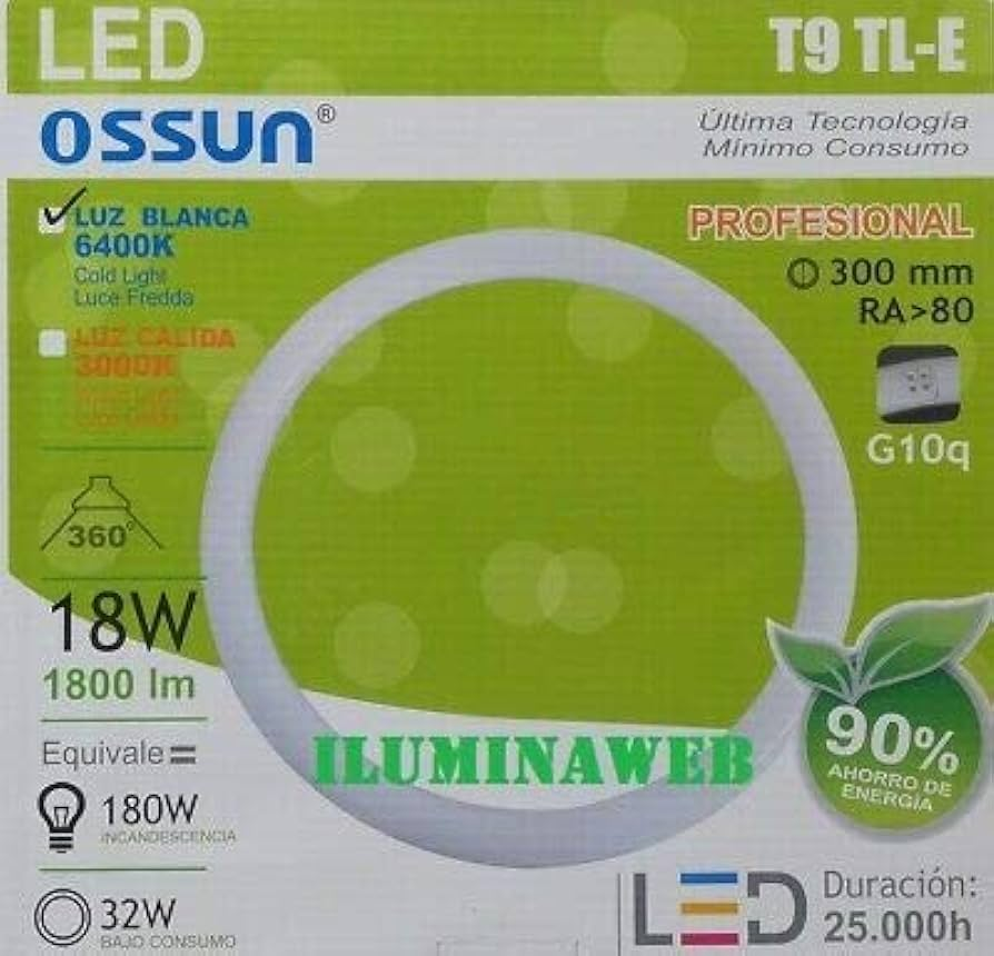 TUBO FLUORESCENTE REDONDO LED T9 18W