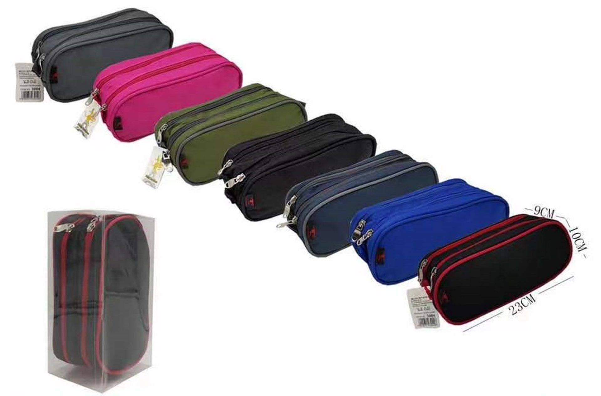 PLUMIER TELA LISO 2CREMALLERAS MILES