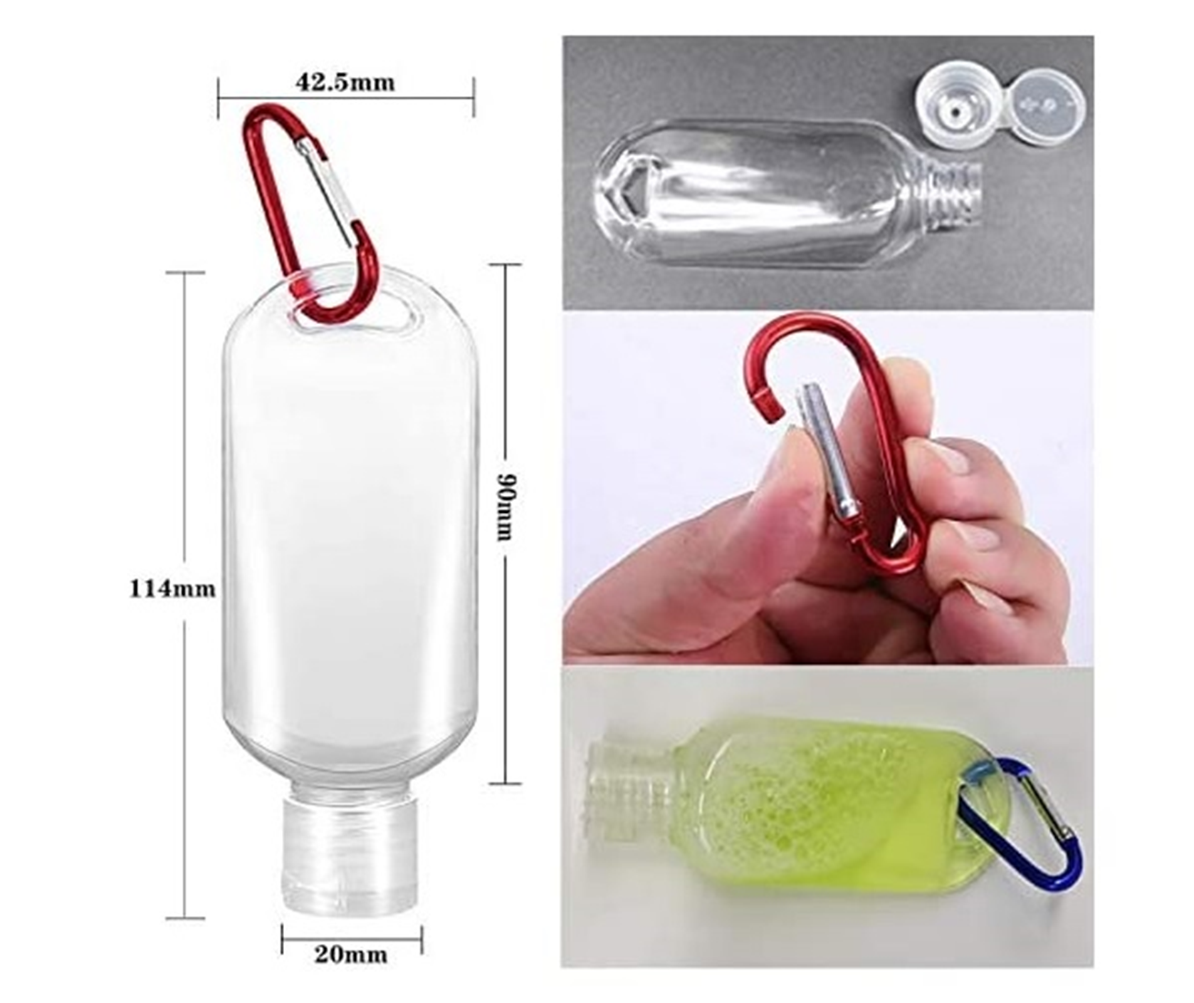 BOTE PARA GEL MOSQUETON 60ml