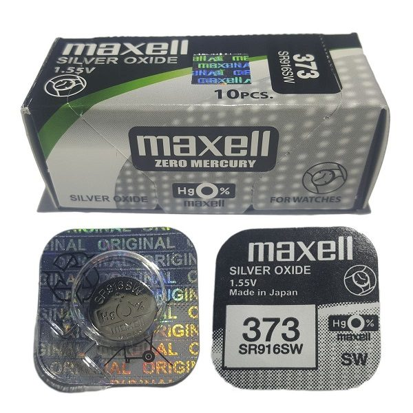 PILAS DE BOTON MAXELL 373 (10)