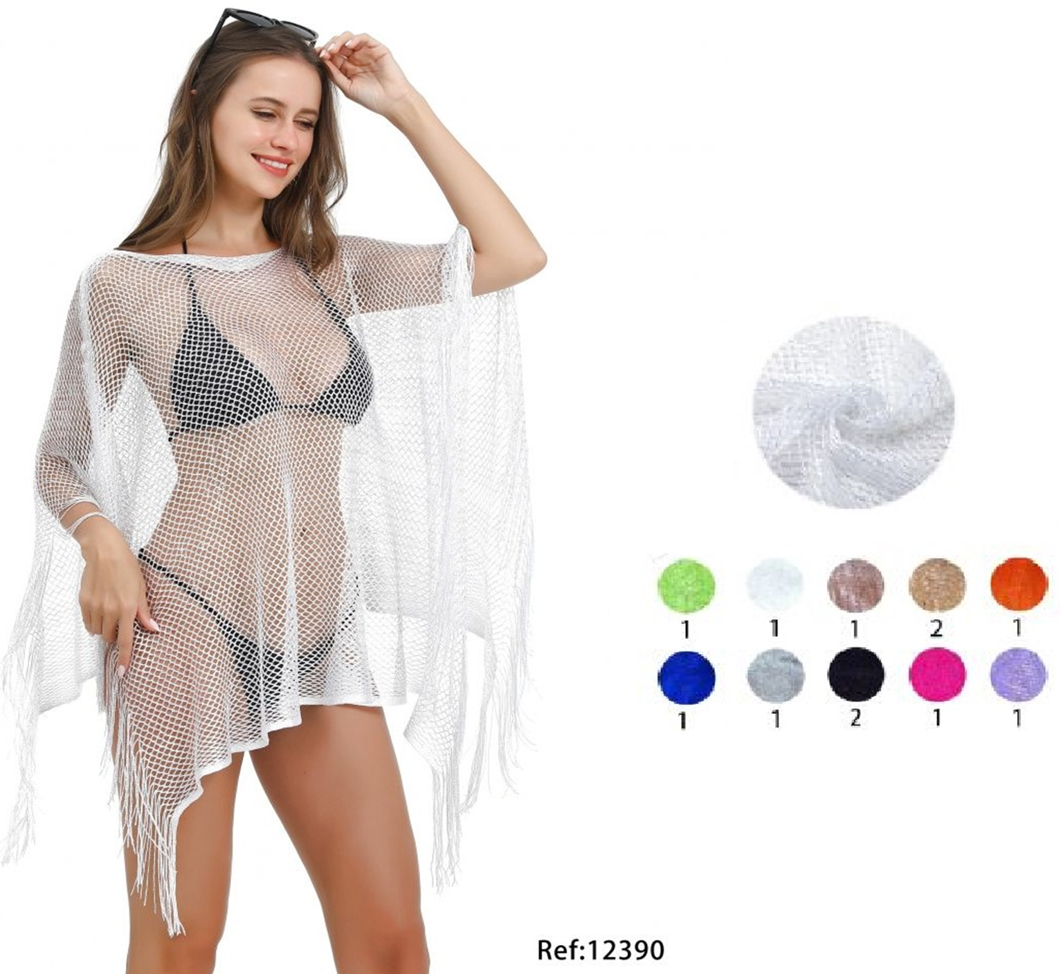 PLAYERA CORTA CALADA SURTIDA