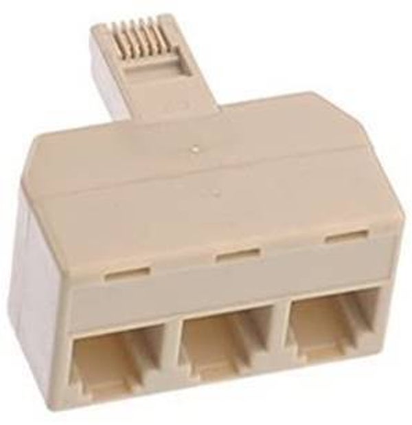 ADAPTADOR TRIPLE CABLE TELEFONO