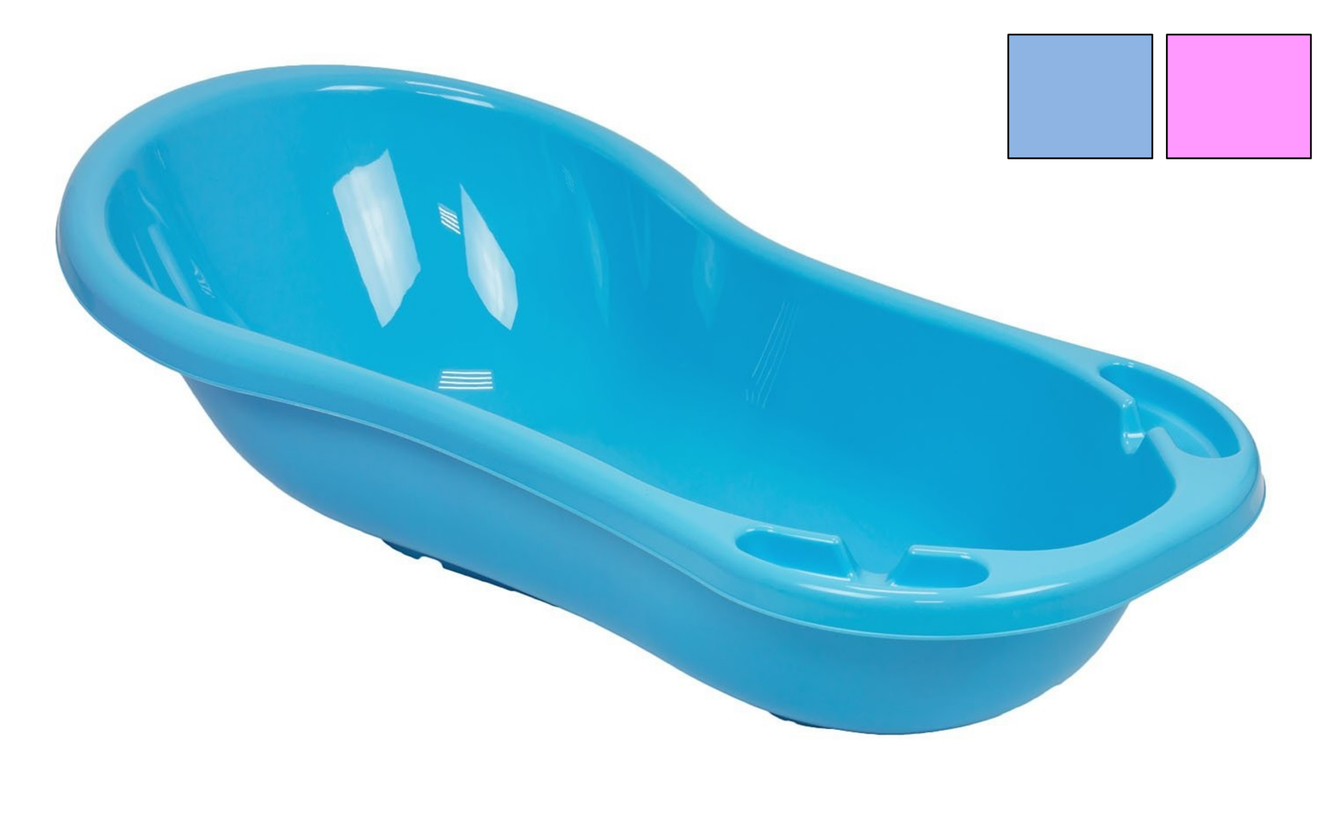 BAÑERA PLASTICO BEBE AZUL/ROSA